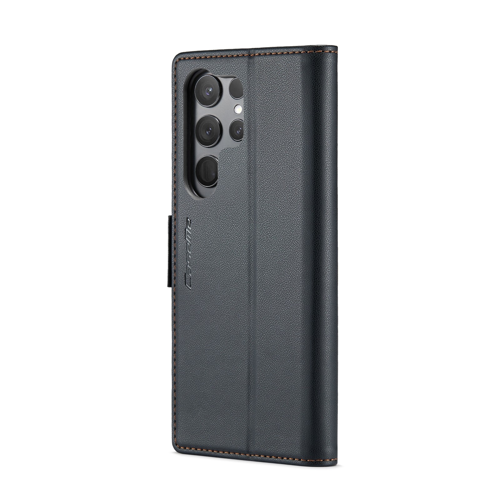 CaseMe 023 Samsung Galaxy S24 Ultra 5G RFID Θήκη Πορτοφόλι Δερμάτινη –Black