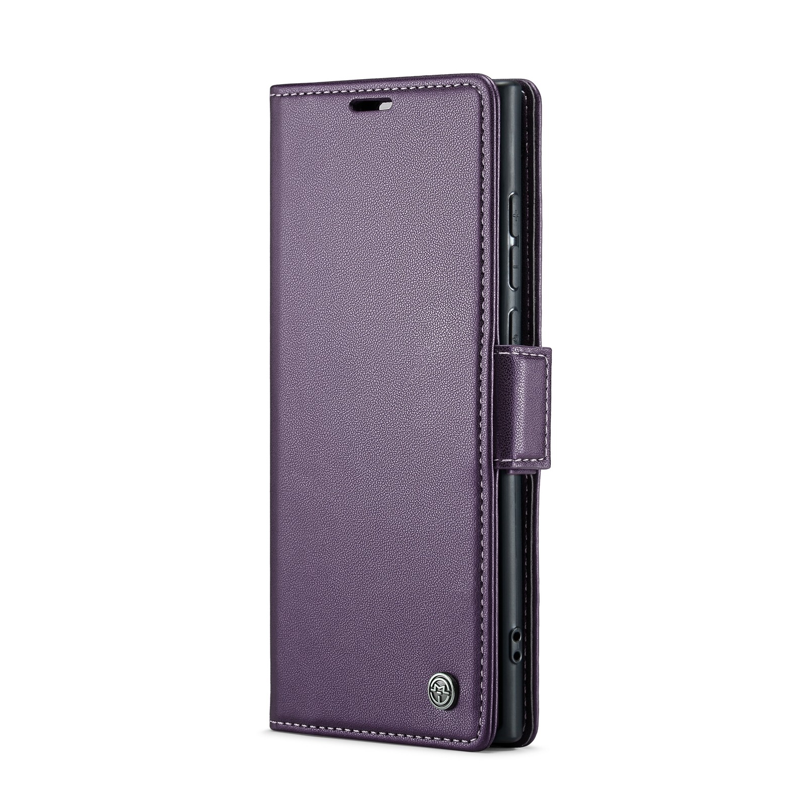 CaseMe 023 Samsung Galaxy S24 Ultra 5G RFID Θήκη Πορτοφόλι Δερμάτινη –Pearly Purple