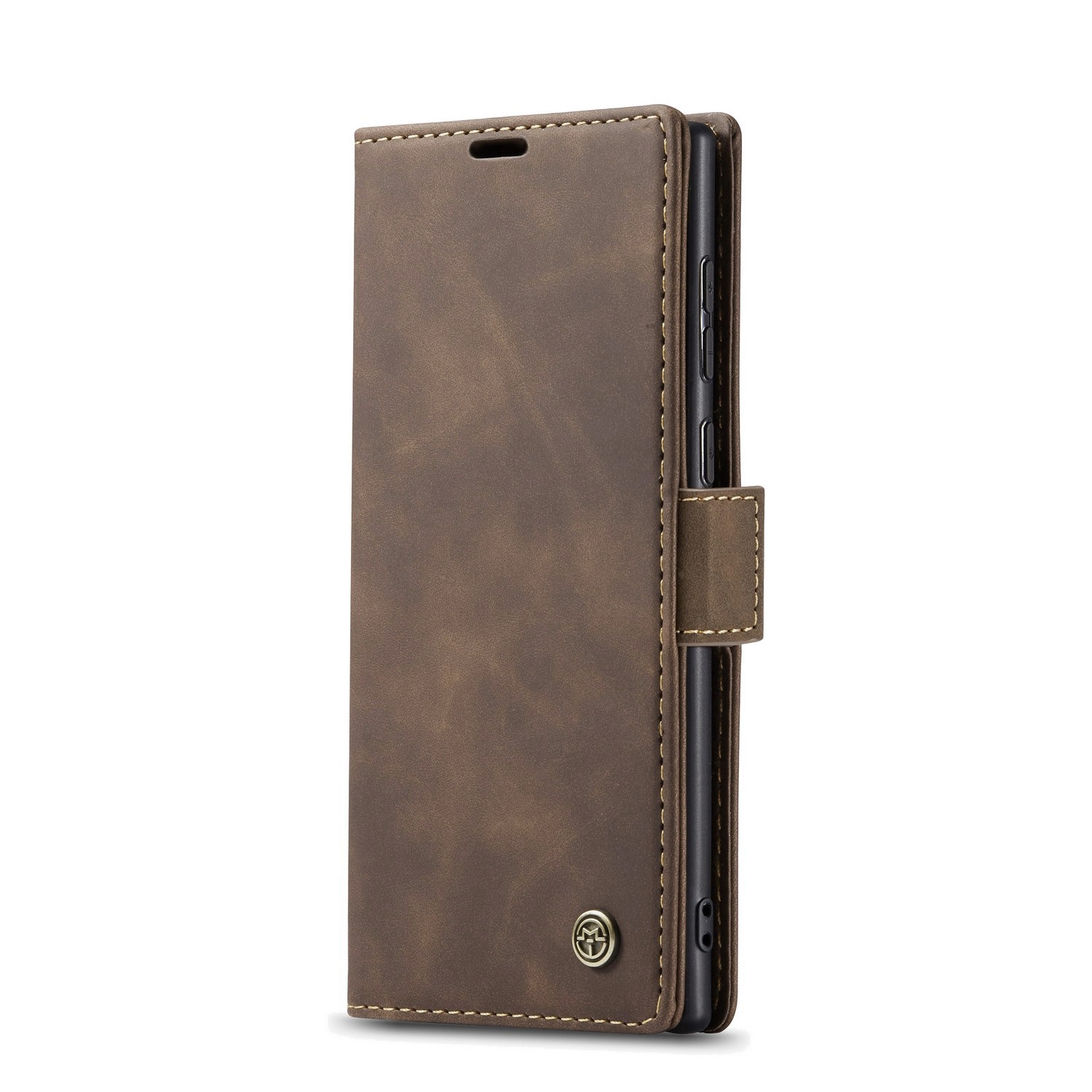 CaseMe 013 Samsung Galaxy S24 Ultra 5G Retro Leather Θήκη Βιβλίο -Coffee