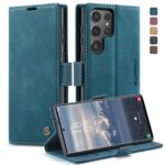 CaseMe 013 Samsung Galaxy S24 Ultra 5G Retro Leather Θήκη Βιβλίο -Blue