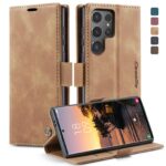 CaseMe 013 Samsung Galaxy S24 Ultra 5G Retro Leather Θήκη Βιβλίο - Brown