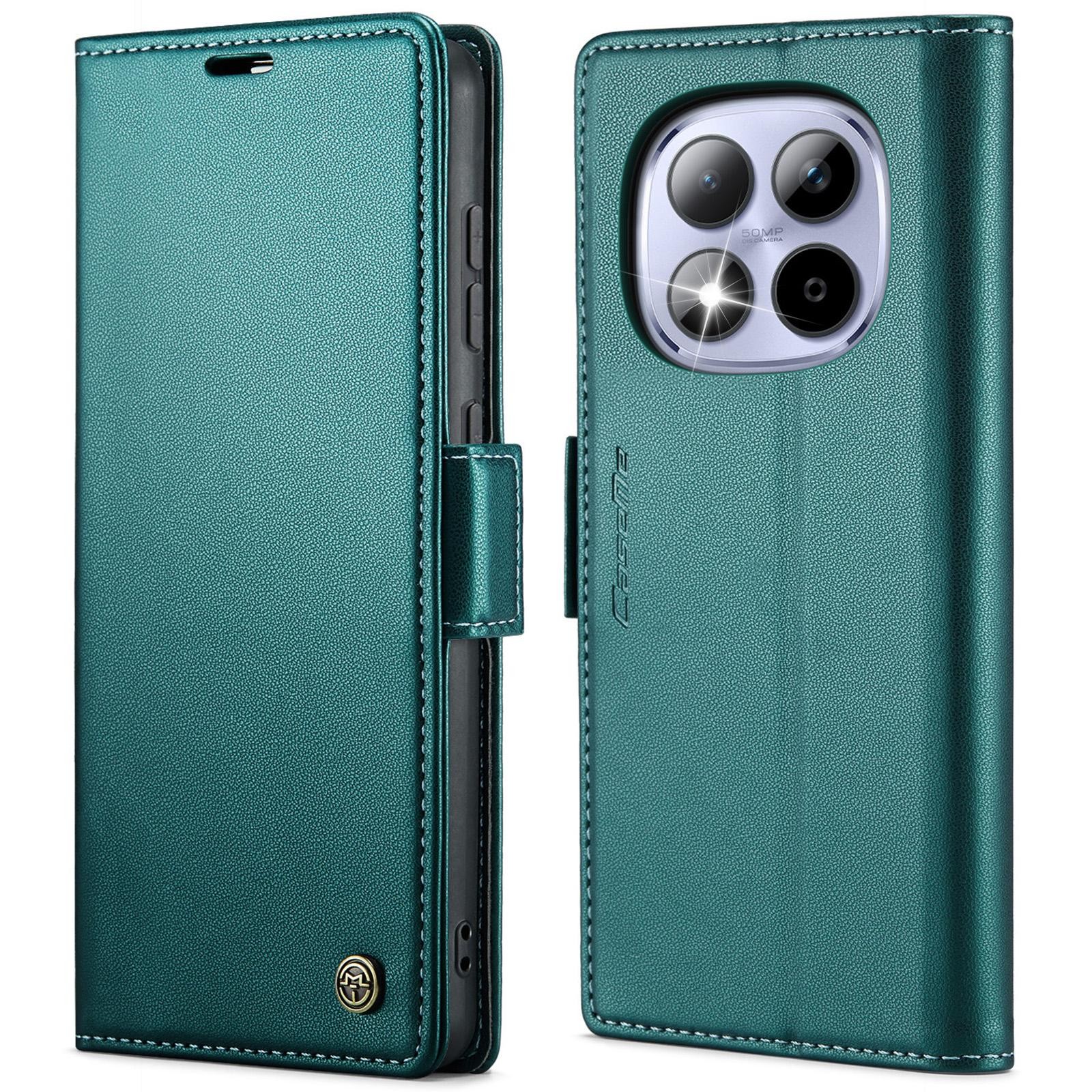 CaseMe 023 Xiaomi Redmi Note 15 Pro 4G RFID Θήκη Πορτοφόλι Δερμάτινη –Green
