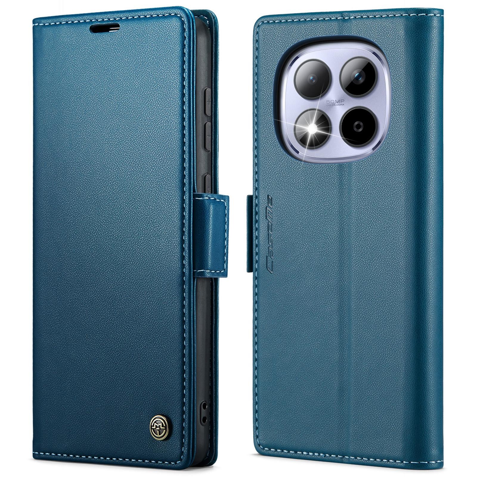 CaseMe 023 Xiaomi Redmi Note 15 Pro 4G RFID Θήκη Πορτοφόλι Δερμάτινη –Blue