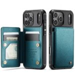 CaseMe C22 iPhone 17 Pro Max Wallet RFID Θήκη Δερμάτινη -Green