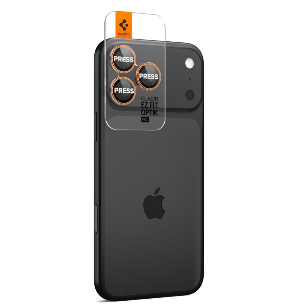 iPhone 17/16/15/14 Pro κ 17/16/15/14 Pro Max Προστασία Κάμερας Spigen Glas.tR EZ FIT Optik PRO Camera Protector 2 pcs Orange