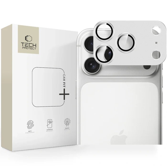 iPhone 17 Pro Tech - Protect Fit+ Προστασία Κάμερας Full Face Tempered Glass Camera Silver