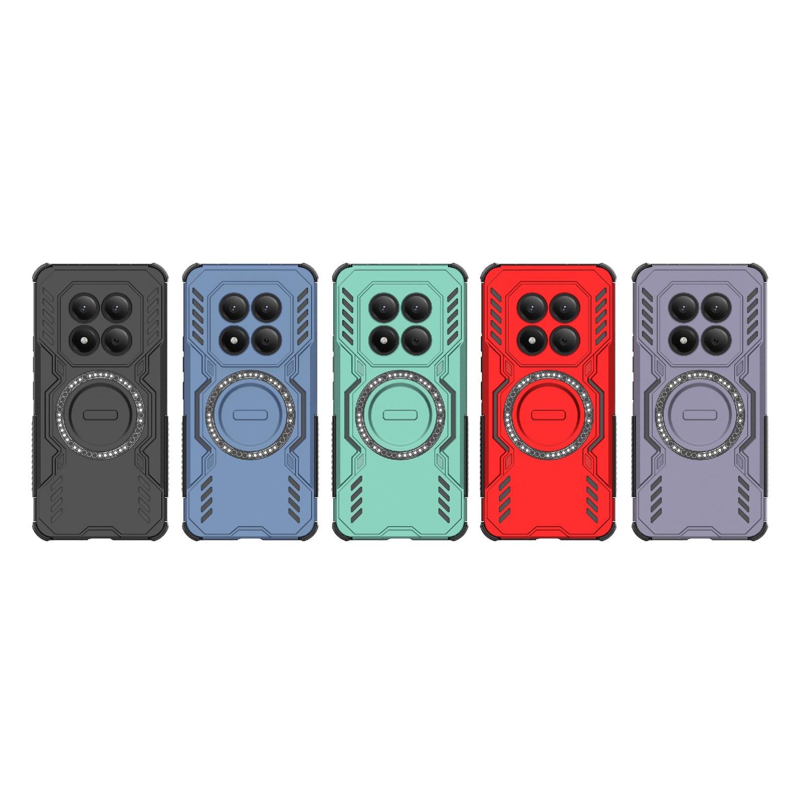 Xiaomi Redmi Note 15 Pro 4G Butterfly Armor MagSafe Magnetic Ring Shockproof Blue -Θήκη Σκληρή