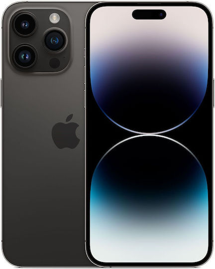 Apple iPhone 14 Pro Max 5G (6GB/256GB) space black refurbished Grade A με μπαταρία άνω του 80%