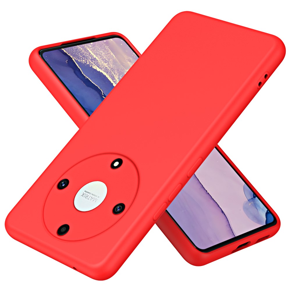 Forcell Honor Magic 5 Lite Matt Θήκη Σιλικόνης - Red